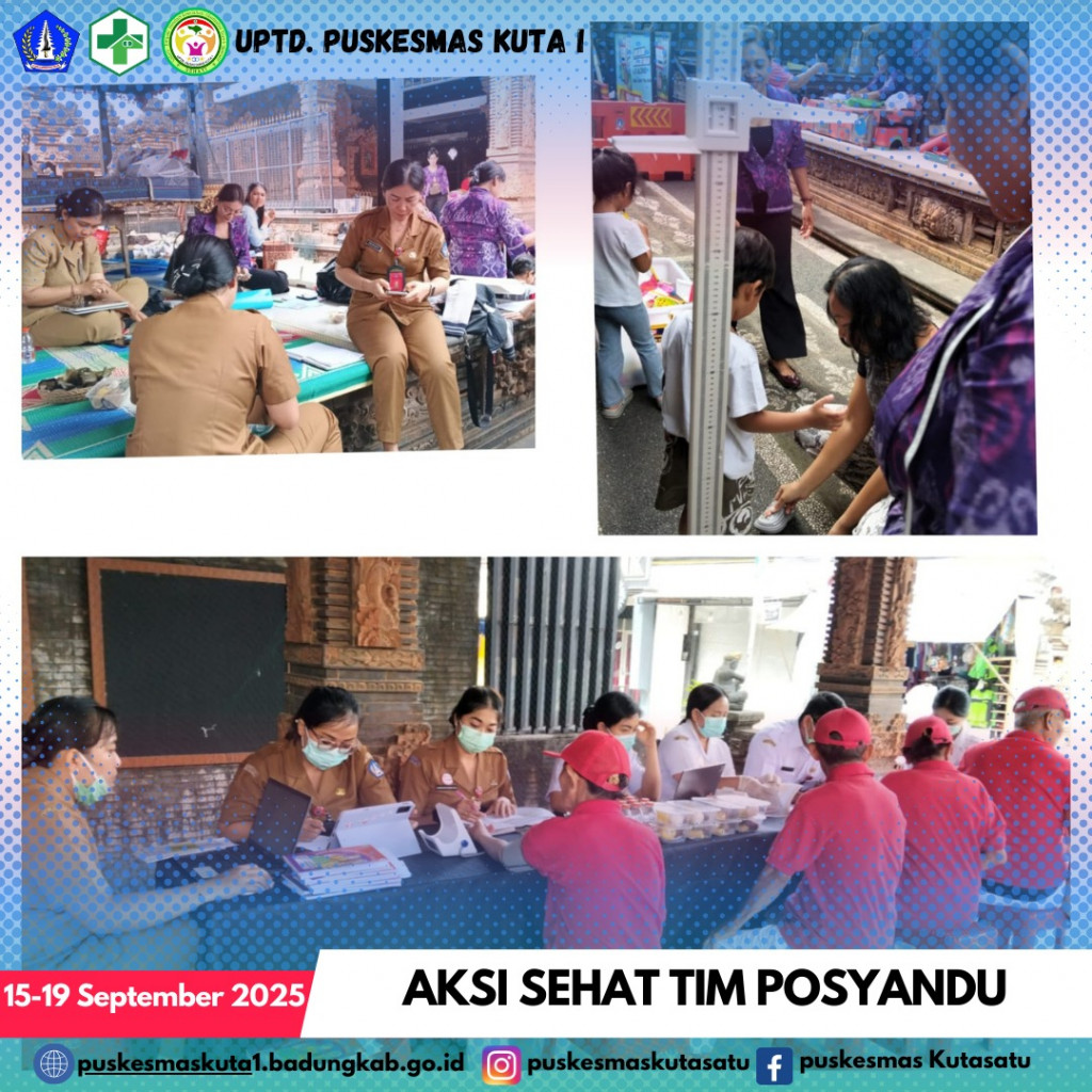 Perkuat Layanan di Jantung Komunitas, UPTD. Puskesmas Kuta I Giatkan Posyandu Balita dan Lansia Sepanjang Pekan